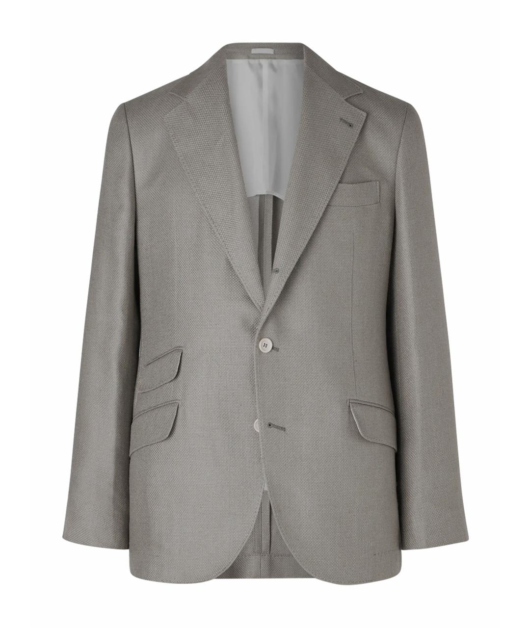 BRUNELLO CUCINELLI Зеленый шелковый пиджак, фото 1