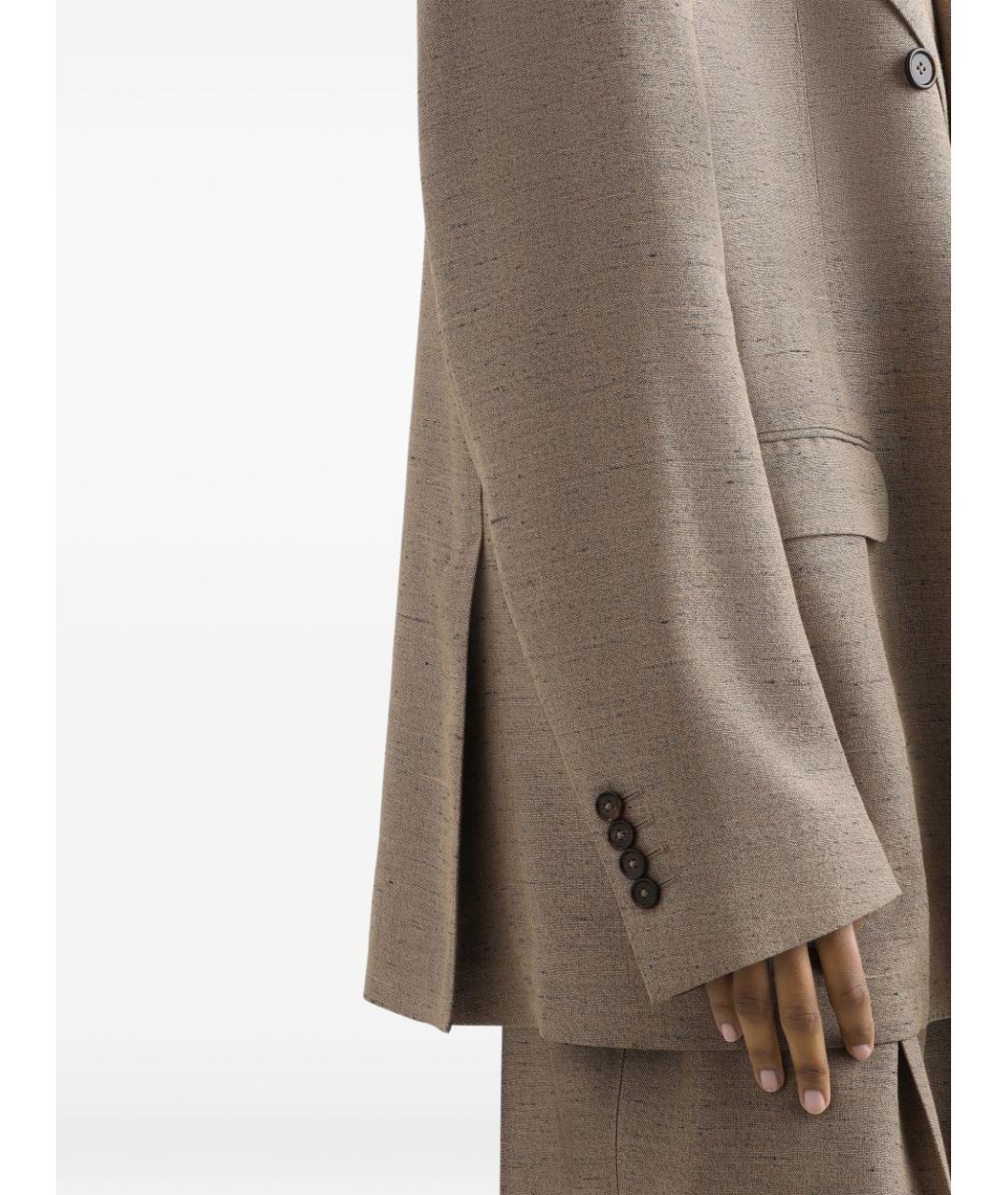 DOLCE&GABBANA Бежевый вискозный жакет/пиджак, фото 2