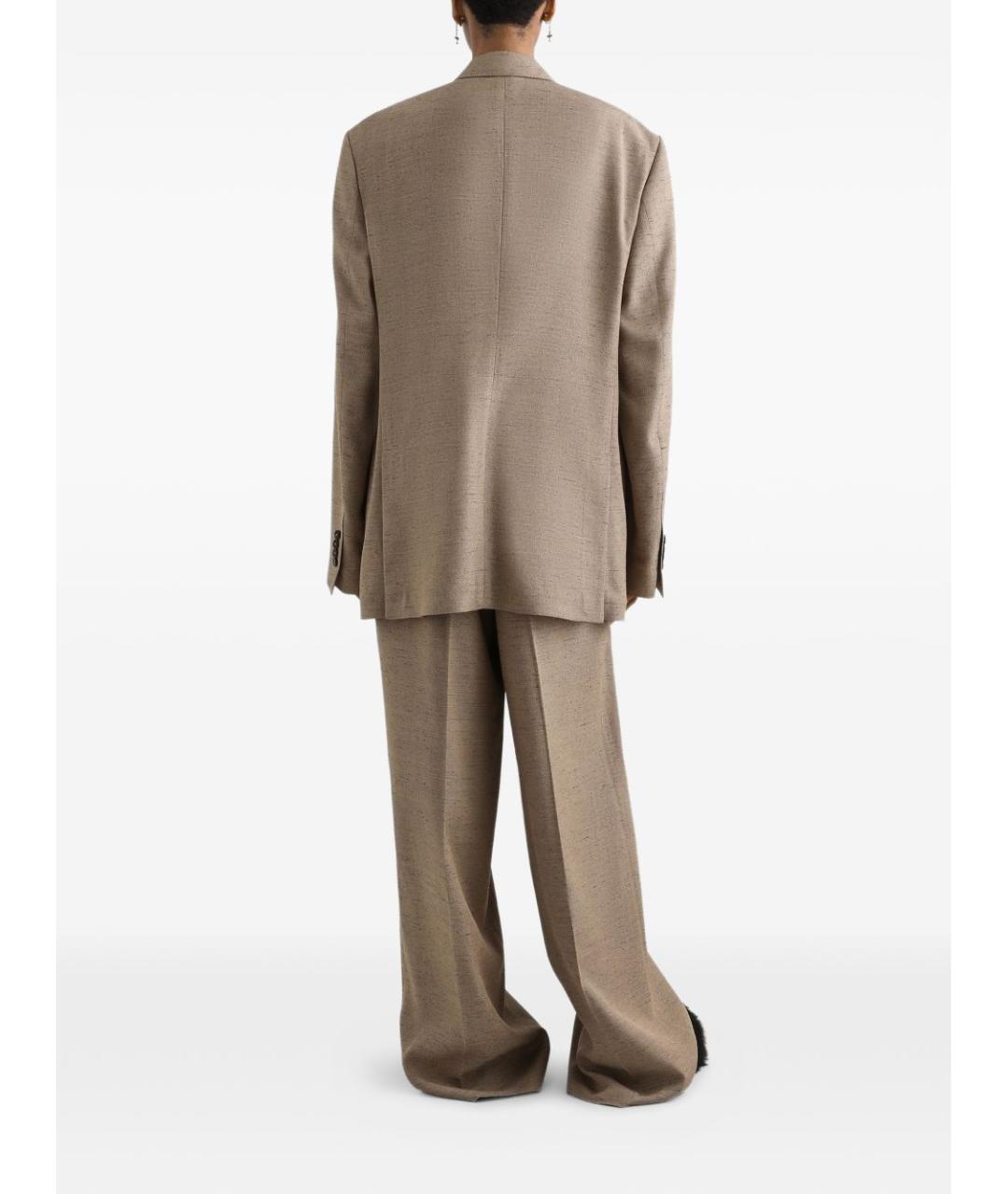 DOLCE&GABBANA Бежевый вискозный жакет/пиджак, фото 3