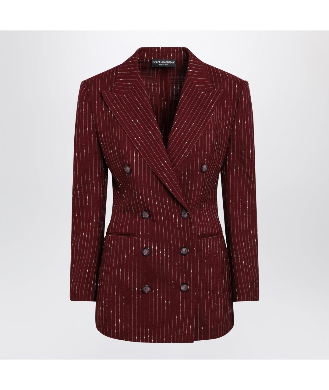 DOLCE&GABBANA Красный вискозный жакет/пиджак, фото 3