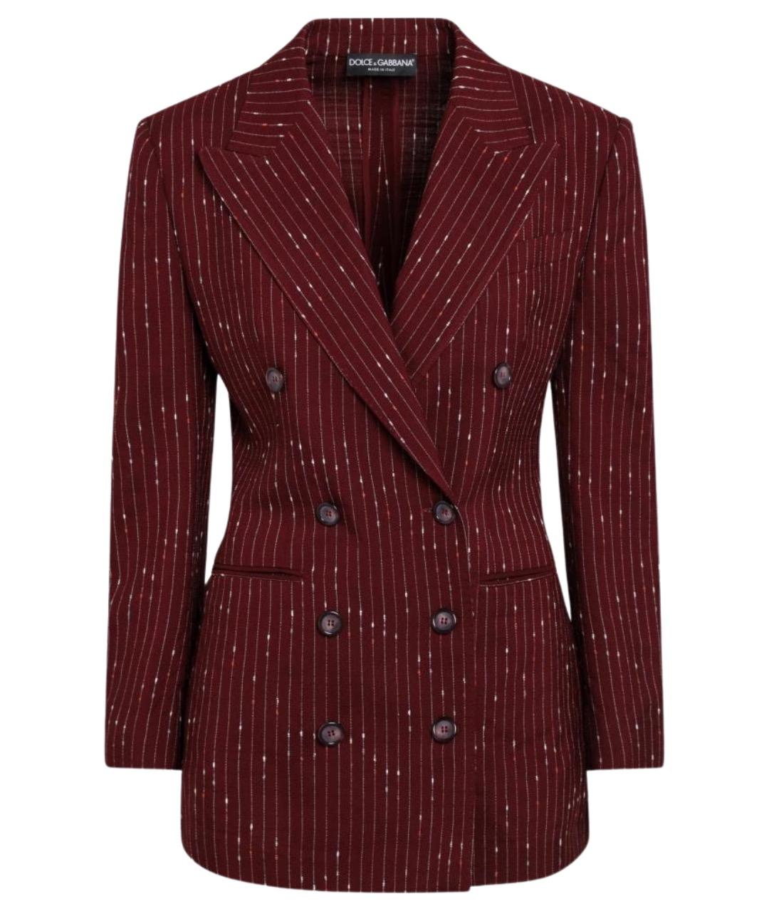 DOLCE&GABBANA Красный вискозный жакет/пиджак, фото 1