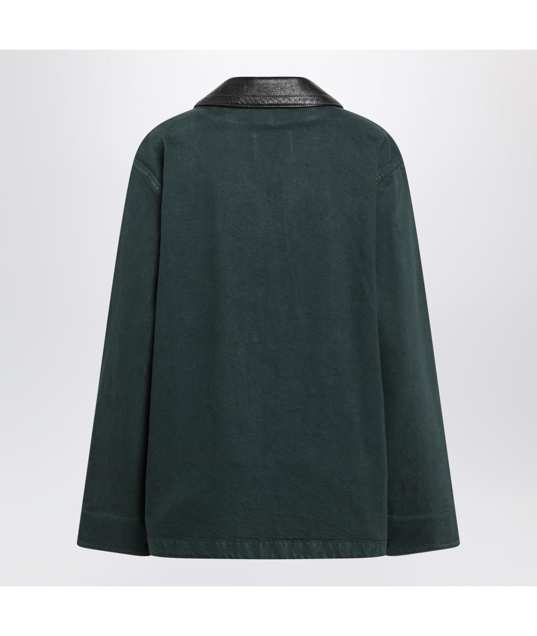 MIU MIU Зеленая хлопковая куртка, фото 2