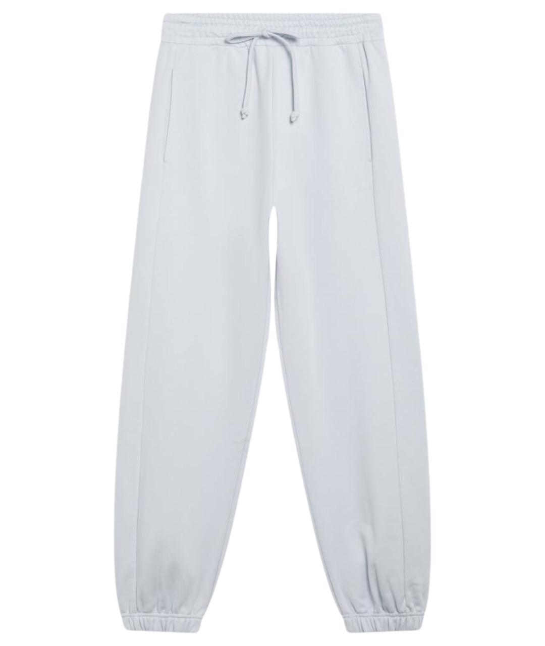 DOLCE&GABBANA Голубые хлопковые брюки узкие, фото 1