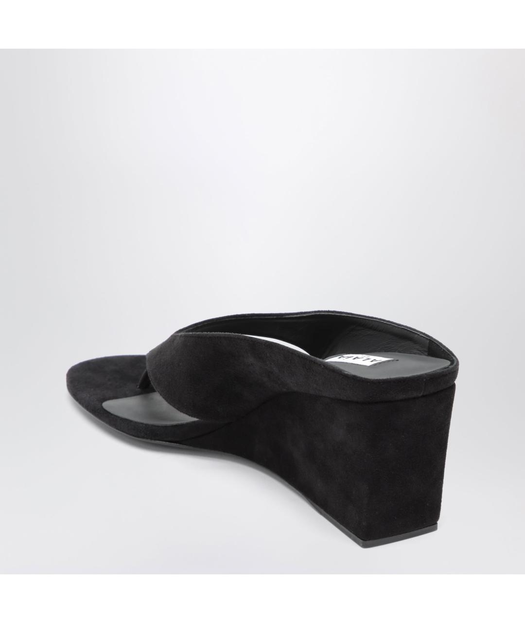 ALAIA Черные замшевые босоножки, фото 2