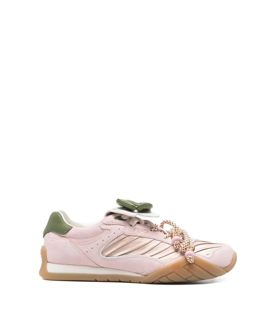 FENDI Розовые кроссовки, фото 1