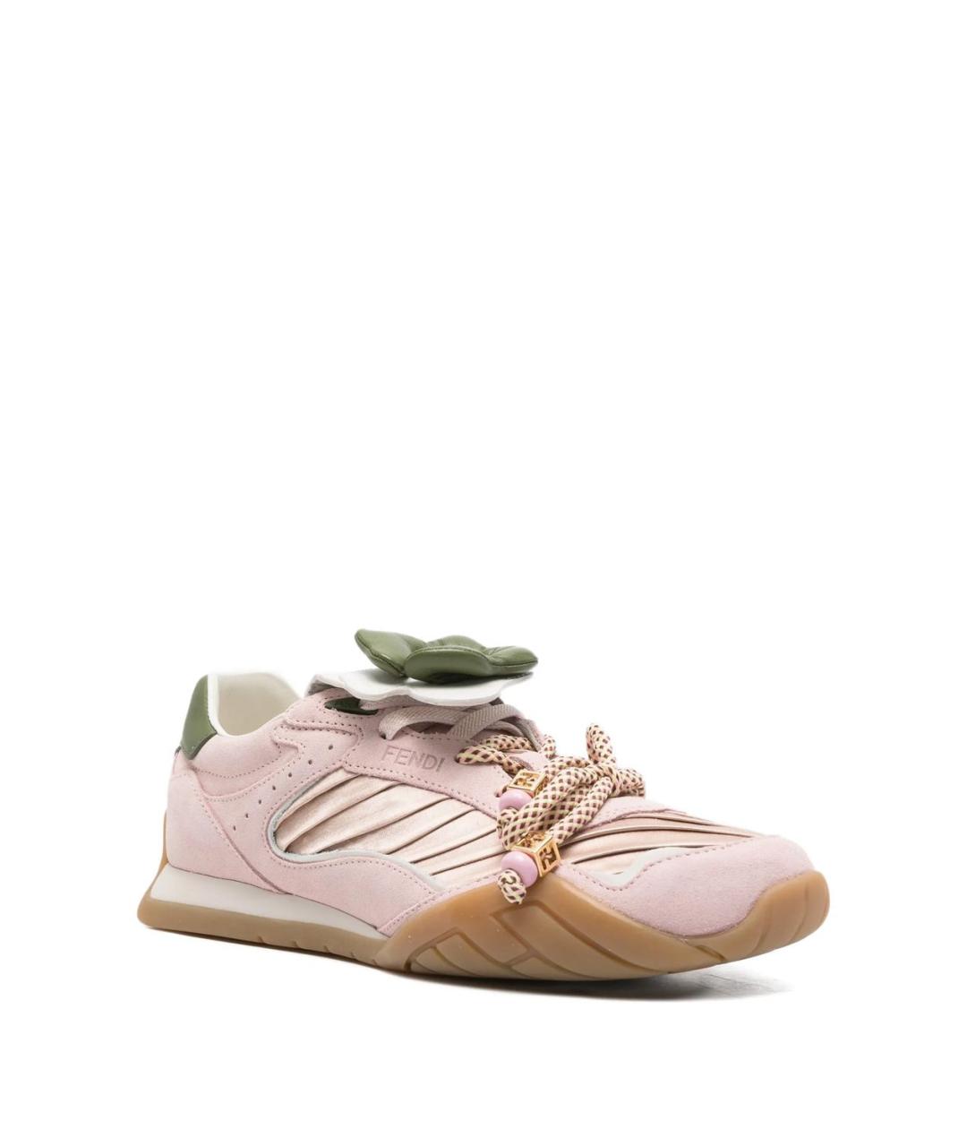FENDI Розовые кроссовки, фото 2