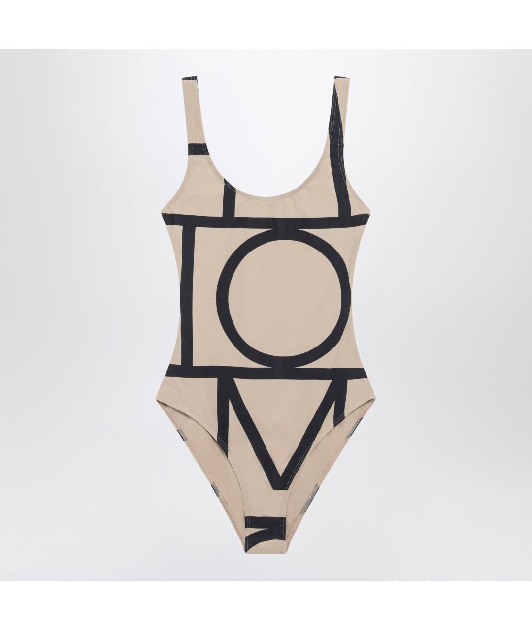 TOTEME Бежевый полиамидовый купальник, фото 5