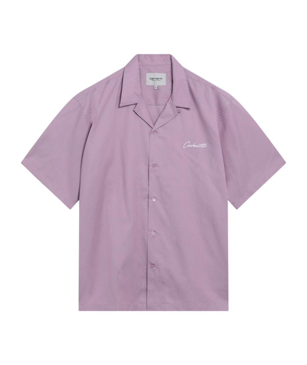 CARHARTT WIP Фиолетовая хлопковая кэжуал рубашка, фото 1