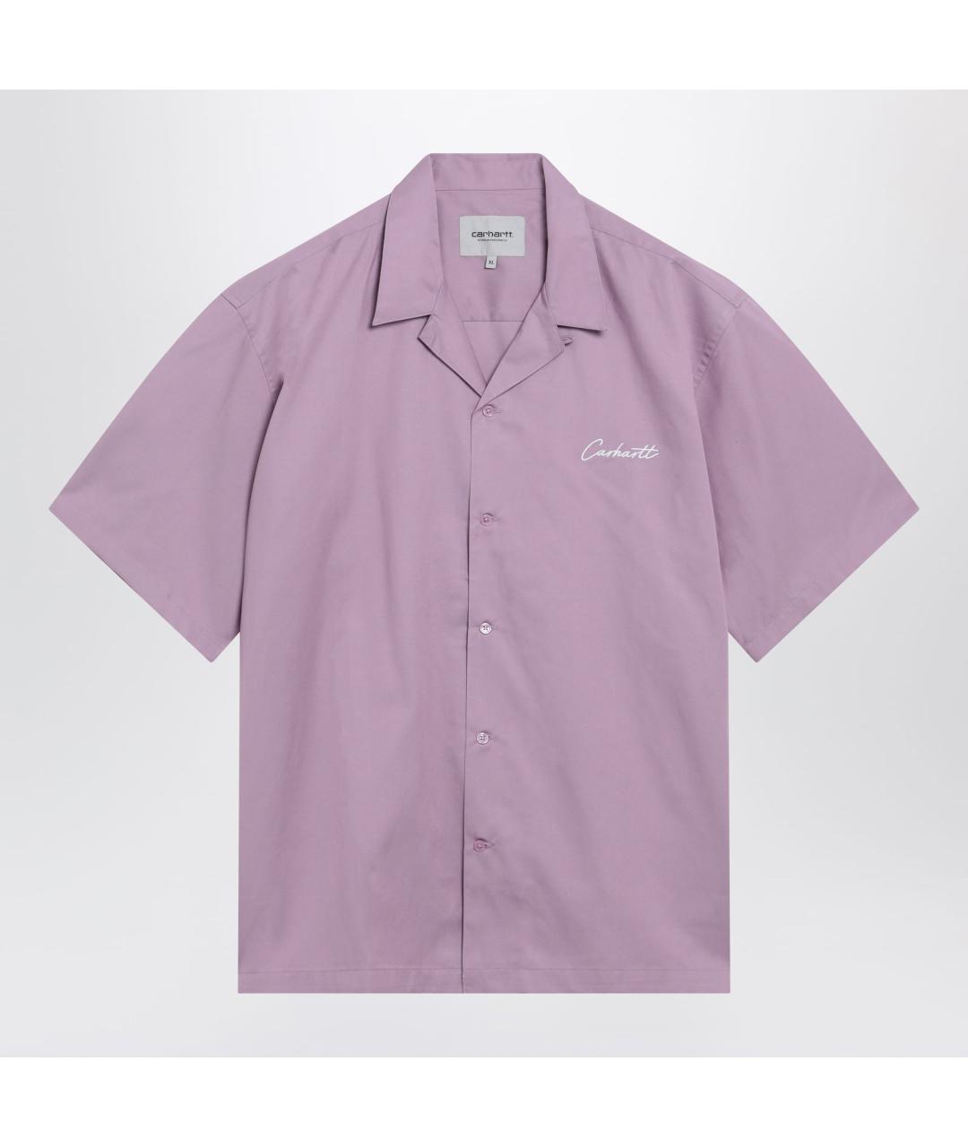 CARHARTT WIP Фиолетовая хлопковая кэжуал рубашка, фото 3