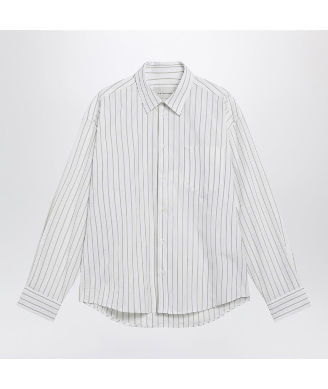 Ami Paris Белая хлопковая кэжуал рубашка, фото 3