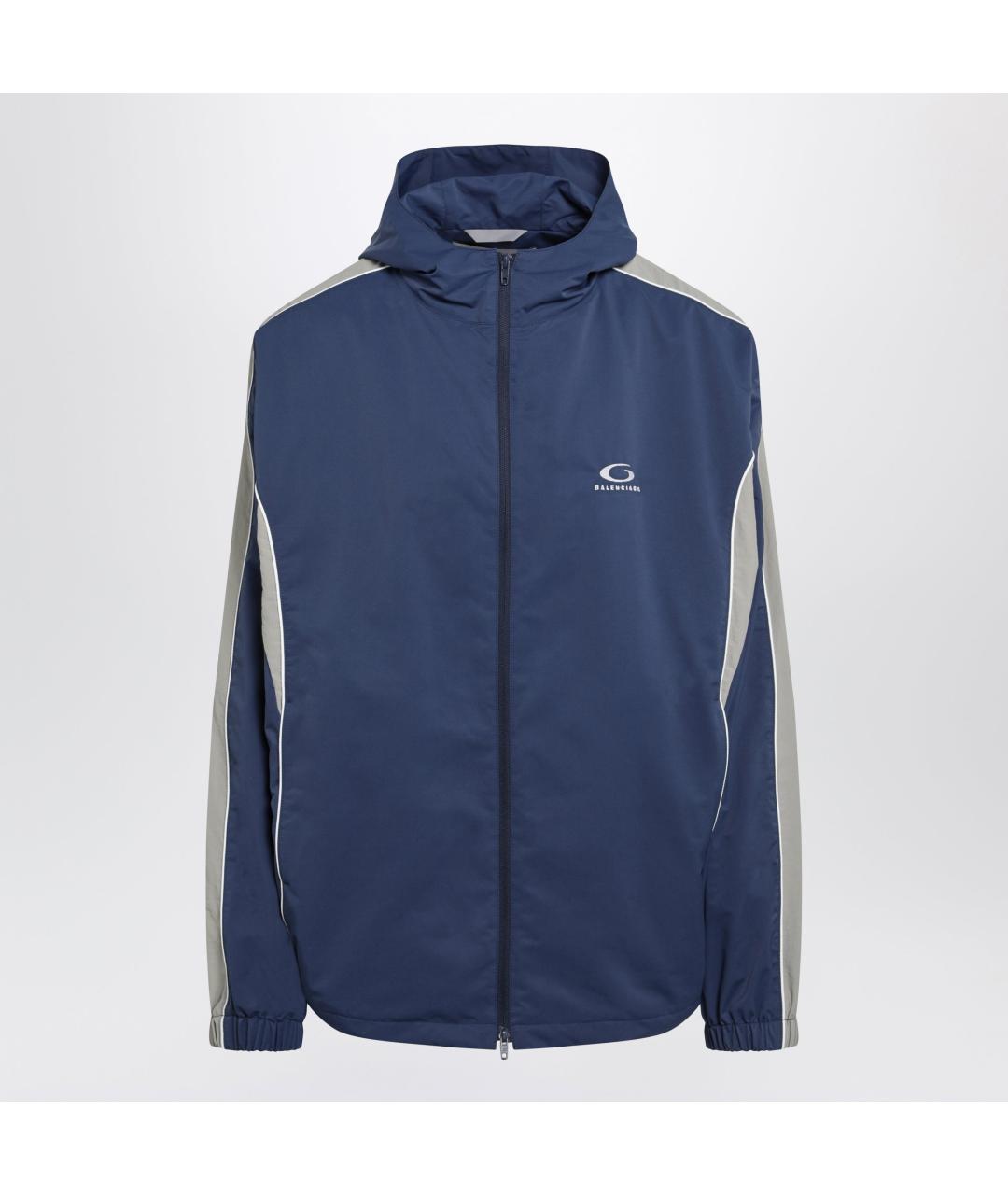 BALENCIAGA Синяя полиэстеровая куртка, фото 3