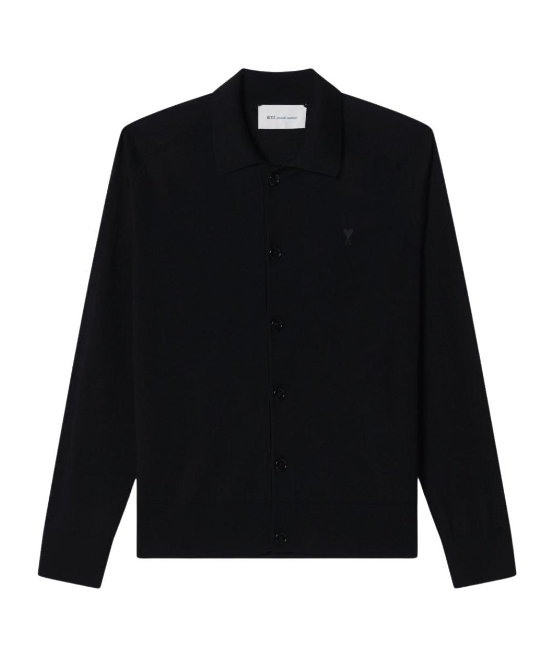 Ami Paris Черный шерстяной кардиган, фото 1