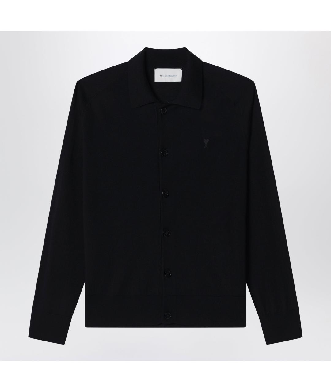 Ami Paris Черный шерстяной кардиган, фото 3