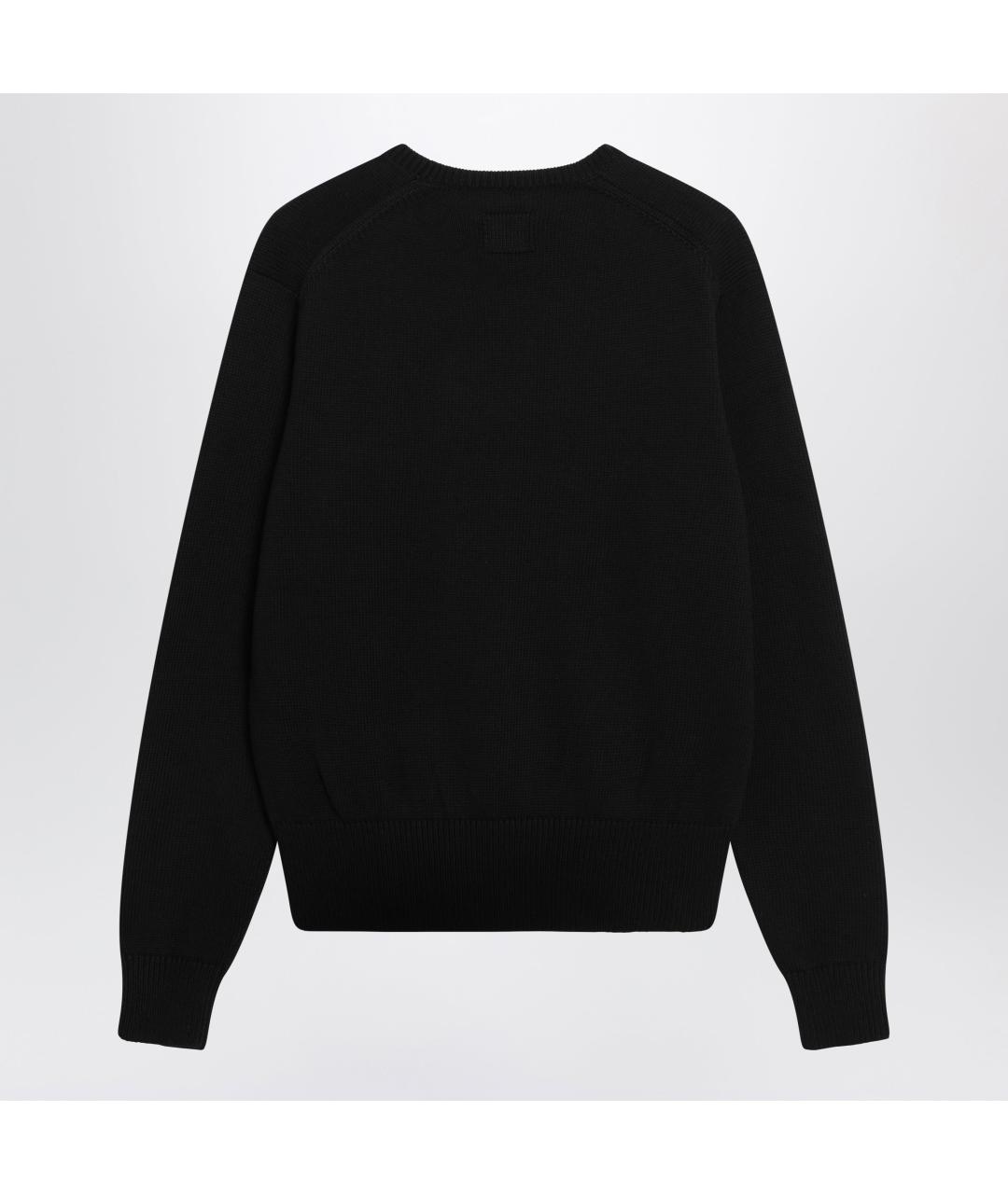 TOTEME Черный хлопковый джемпер / свитер, фото 2