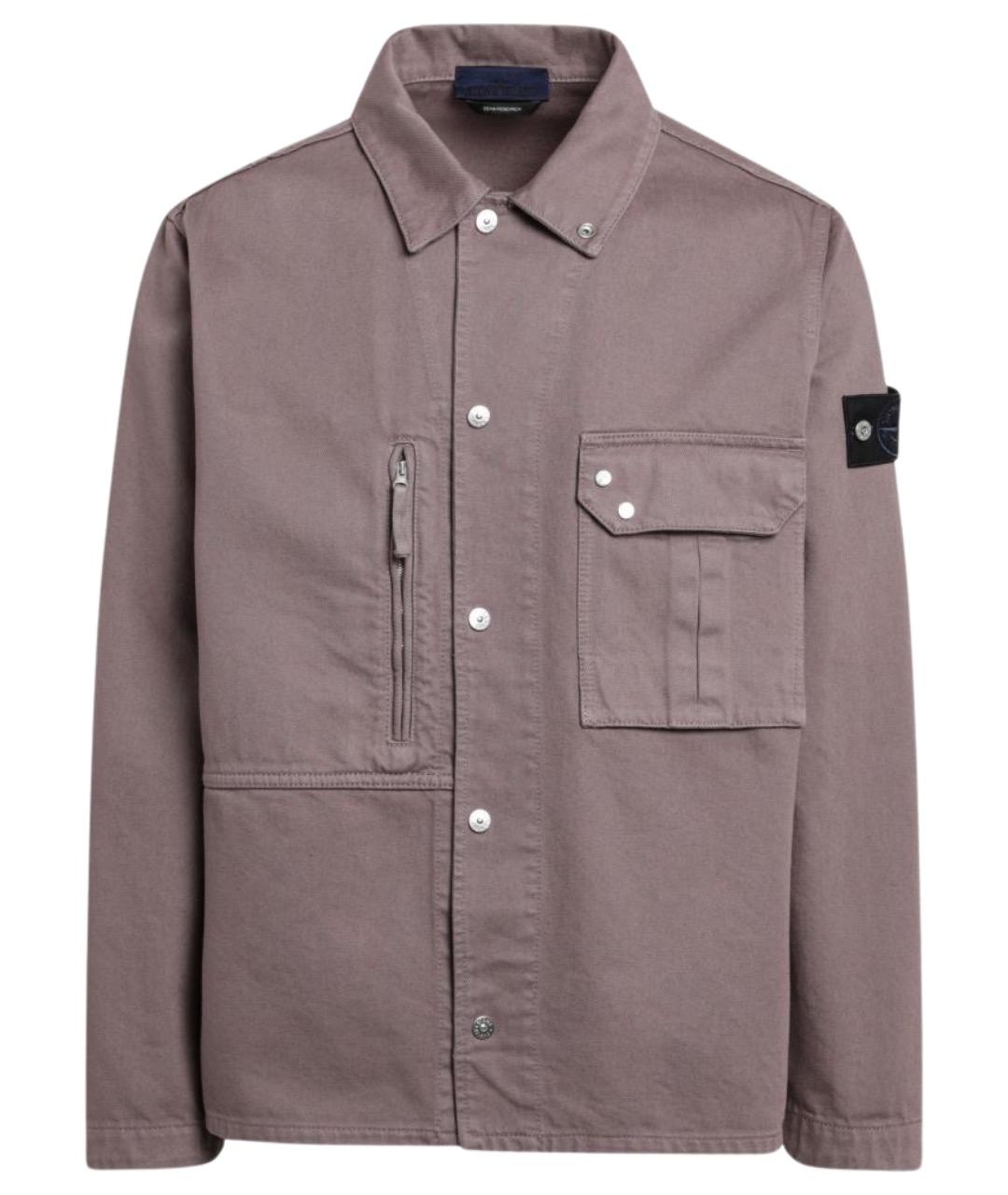 STONE ISLAND Фиолетовая хлопковая куртка, фото 1