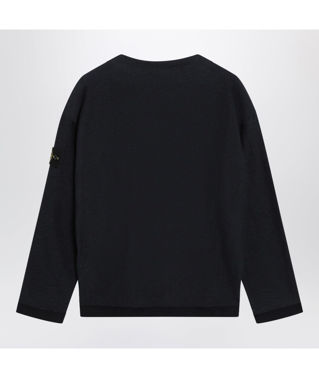 STONE ISLAND Синий хлопковый джемпер / свитер, фото 2