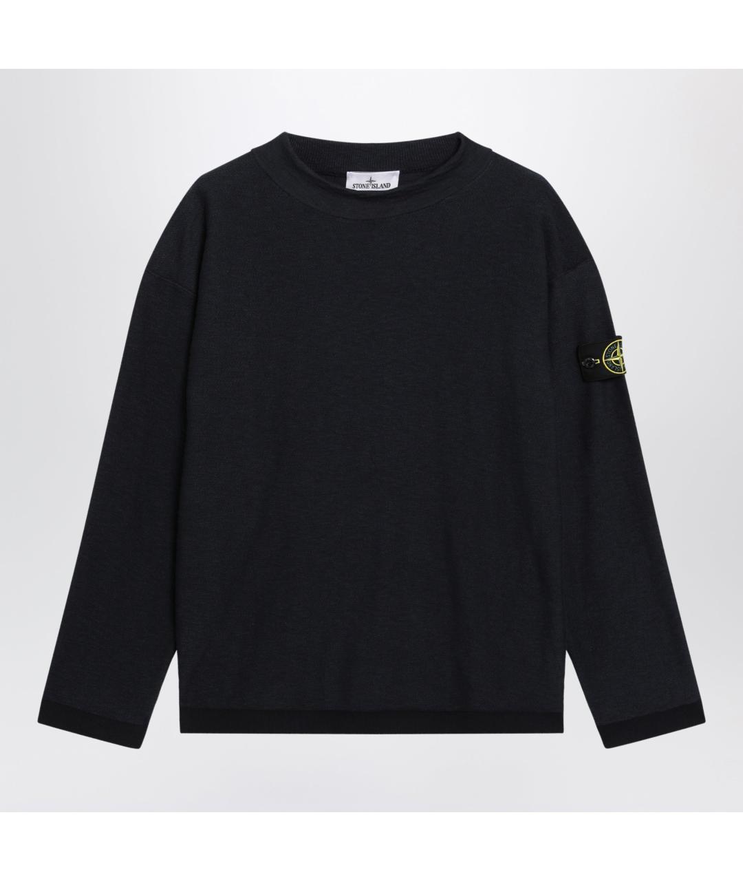 STONE ISLAND Синий хлопковый джемпер / свитер, фото 3