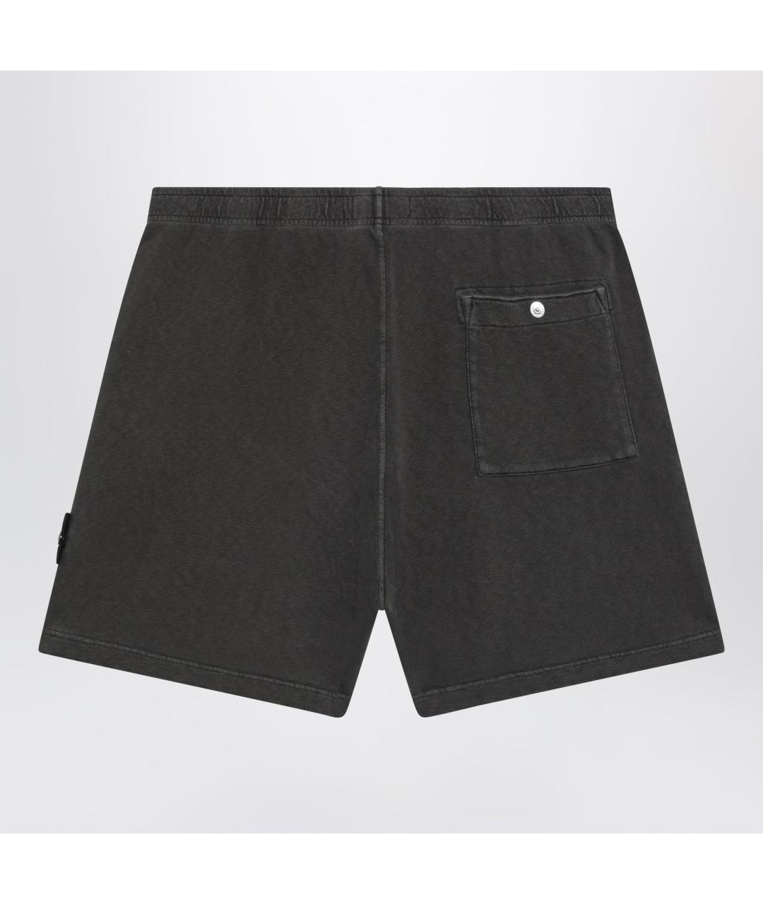 STONE ISLAND Серые хлопковые шорты, фото 2