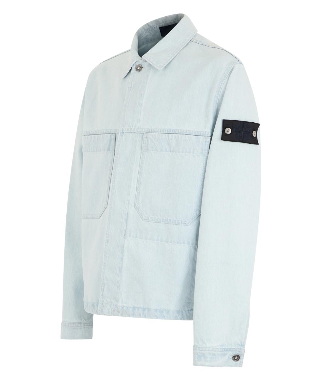 STONE ISLAND Синяя хлопковая куртка, фото 3