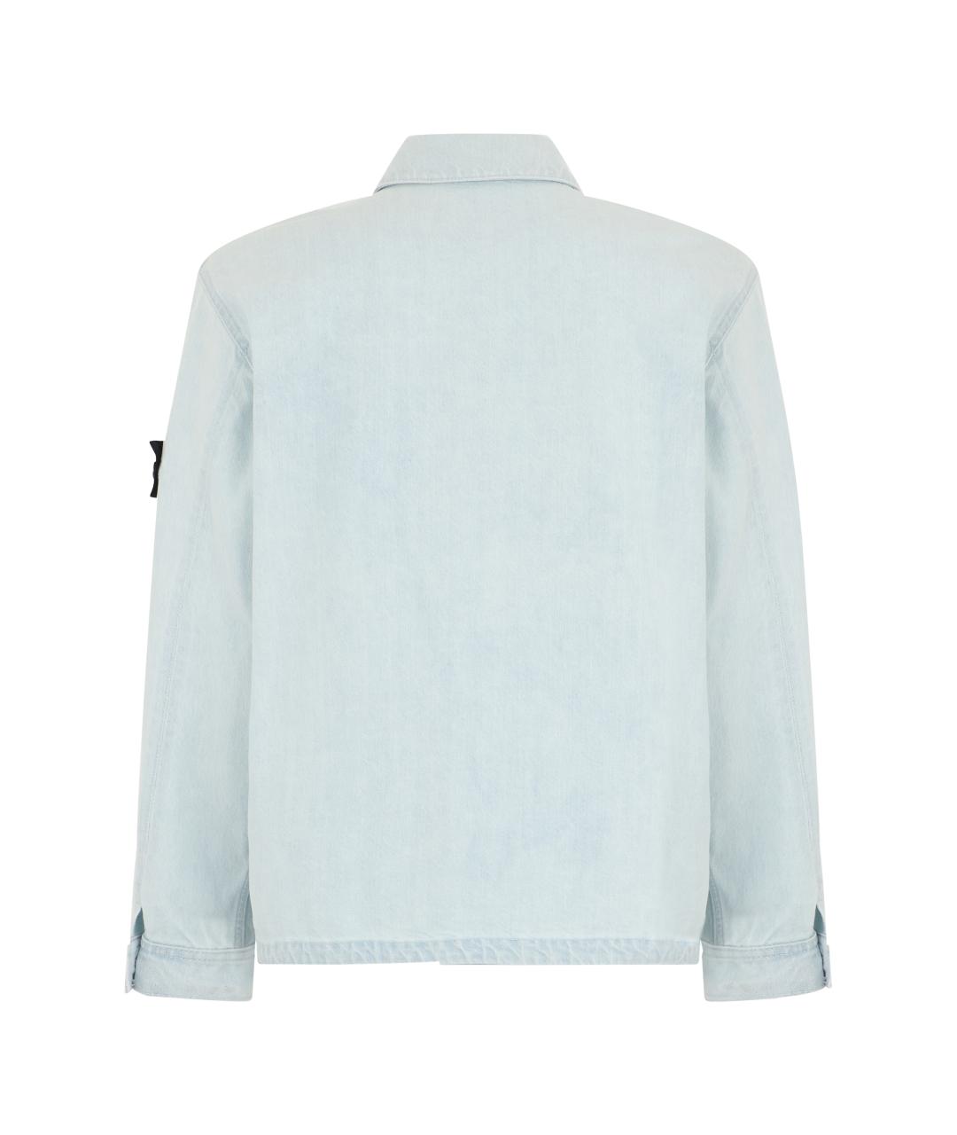 STONE ISLAND Синяя хлопковая куртка, фото 2
