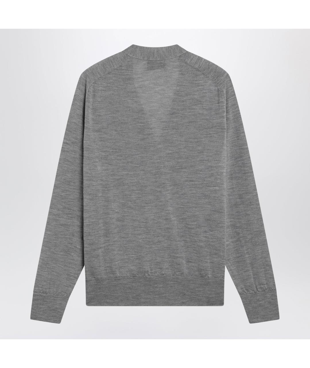 Ami Paris Серый шерстяной кардиган, фото 2