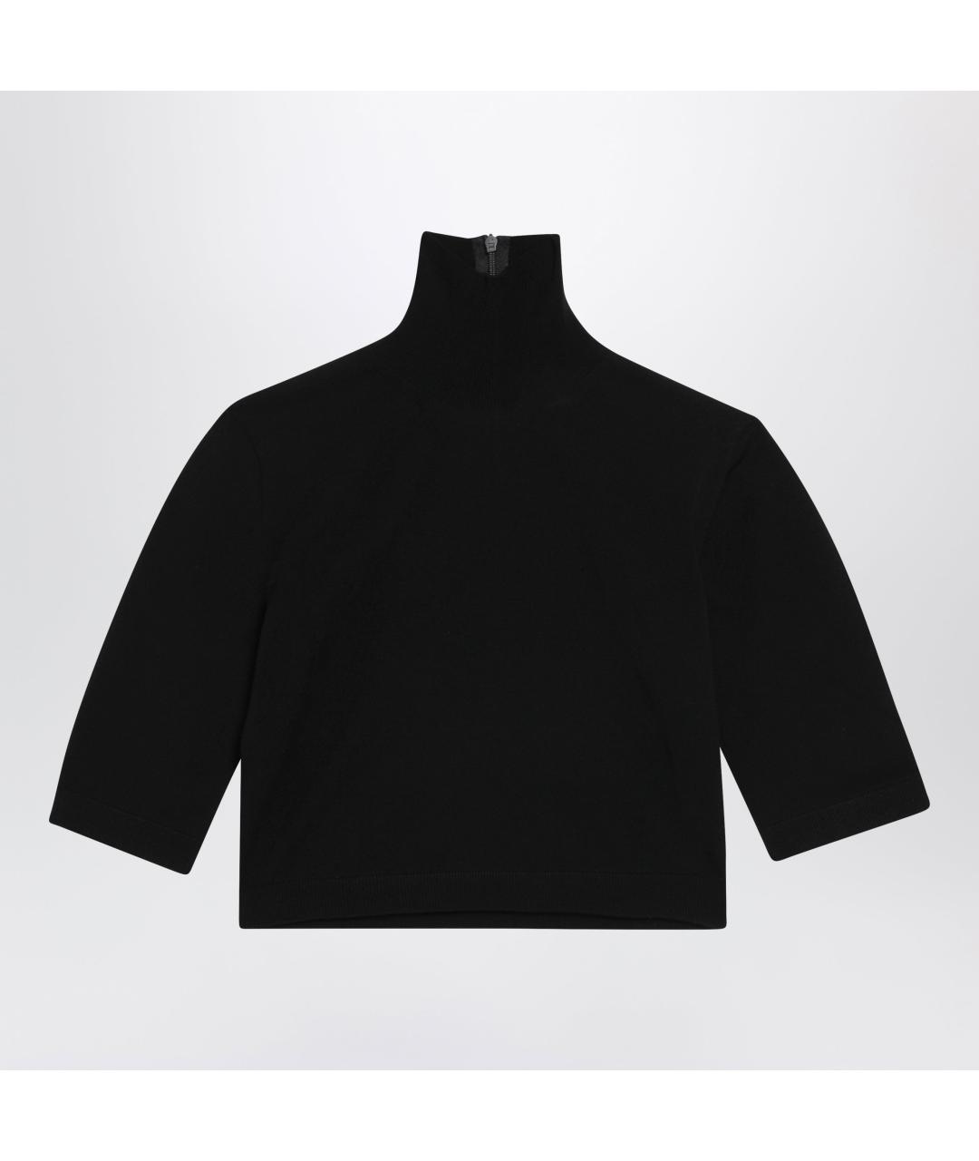 MAX MARA Черный вискозный джемпер / свитер, фото 3