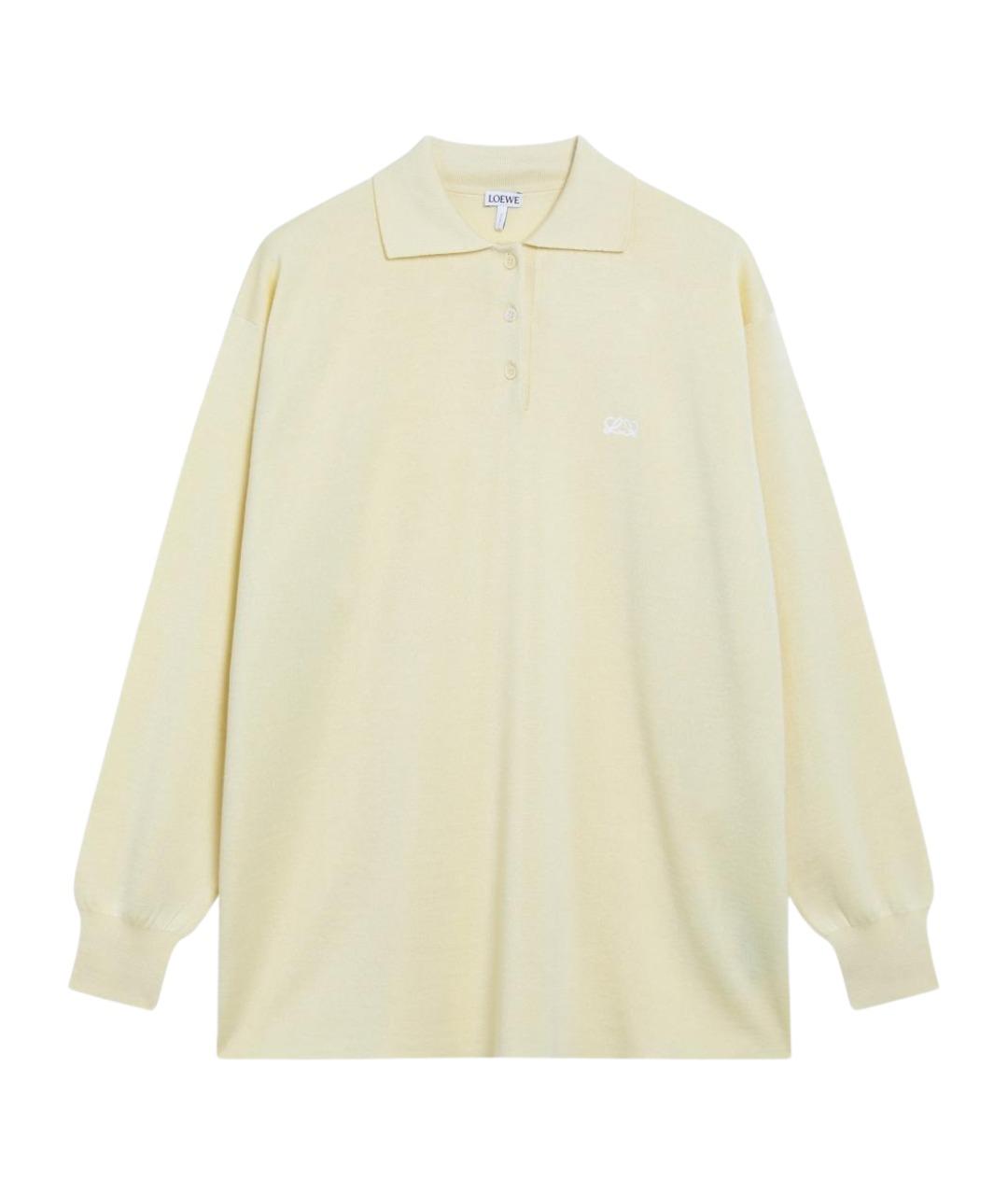 LOEWE Желтый кашемировый джемпер / свитер, фото 1