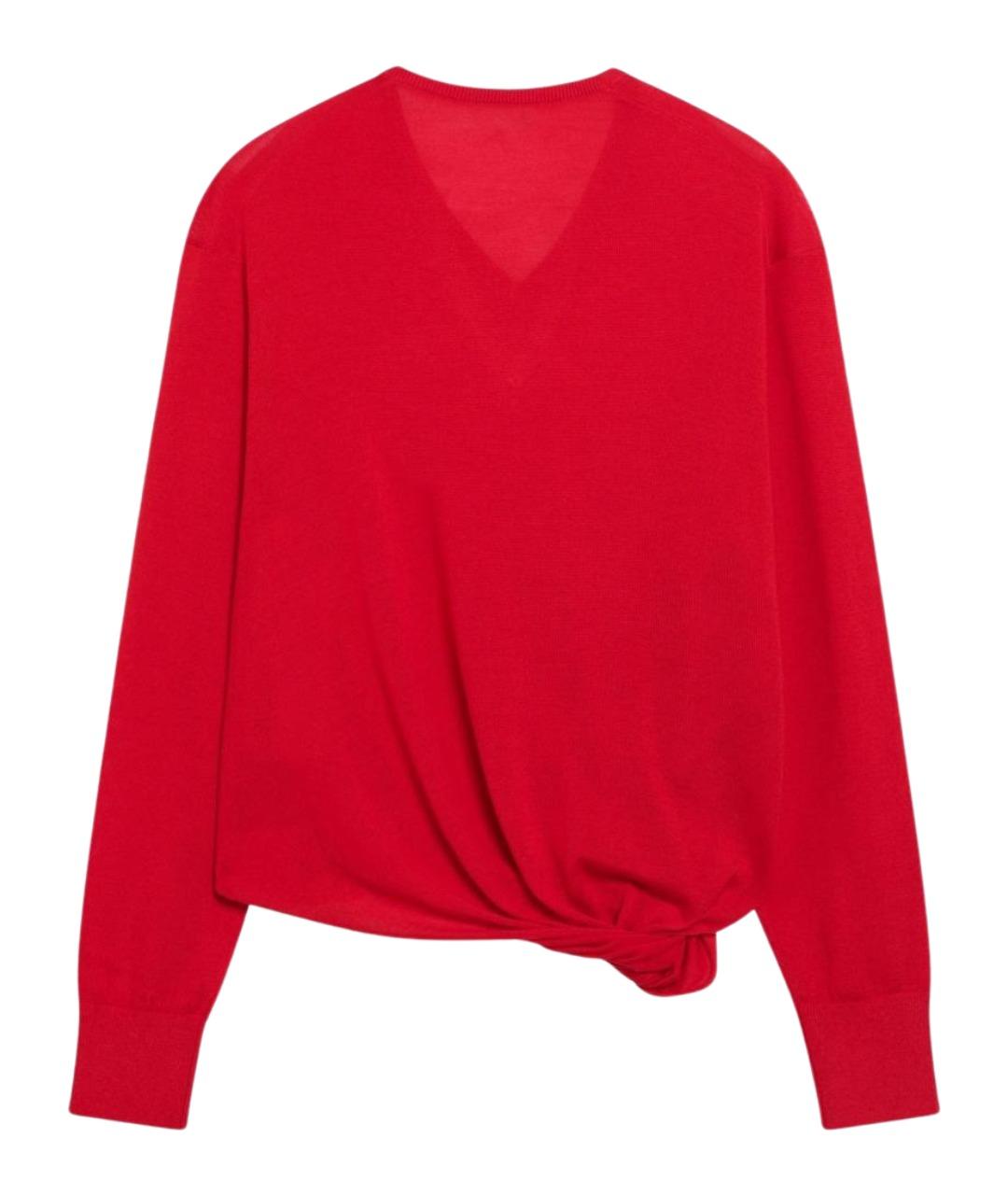 LOEWE Красный шерстяной джемпер / свитер, фото 2