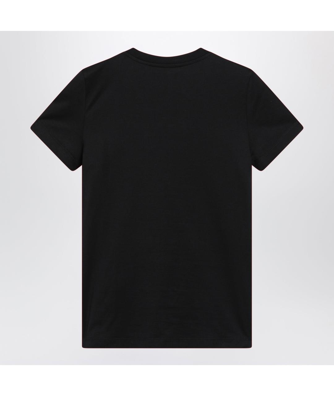 MAX MARA Черная хлопковая футболка, фото 2