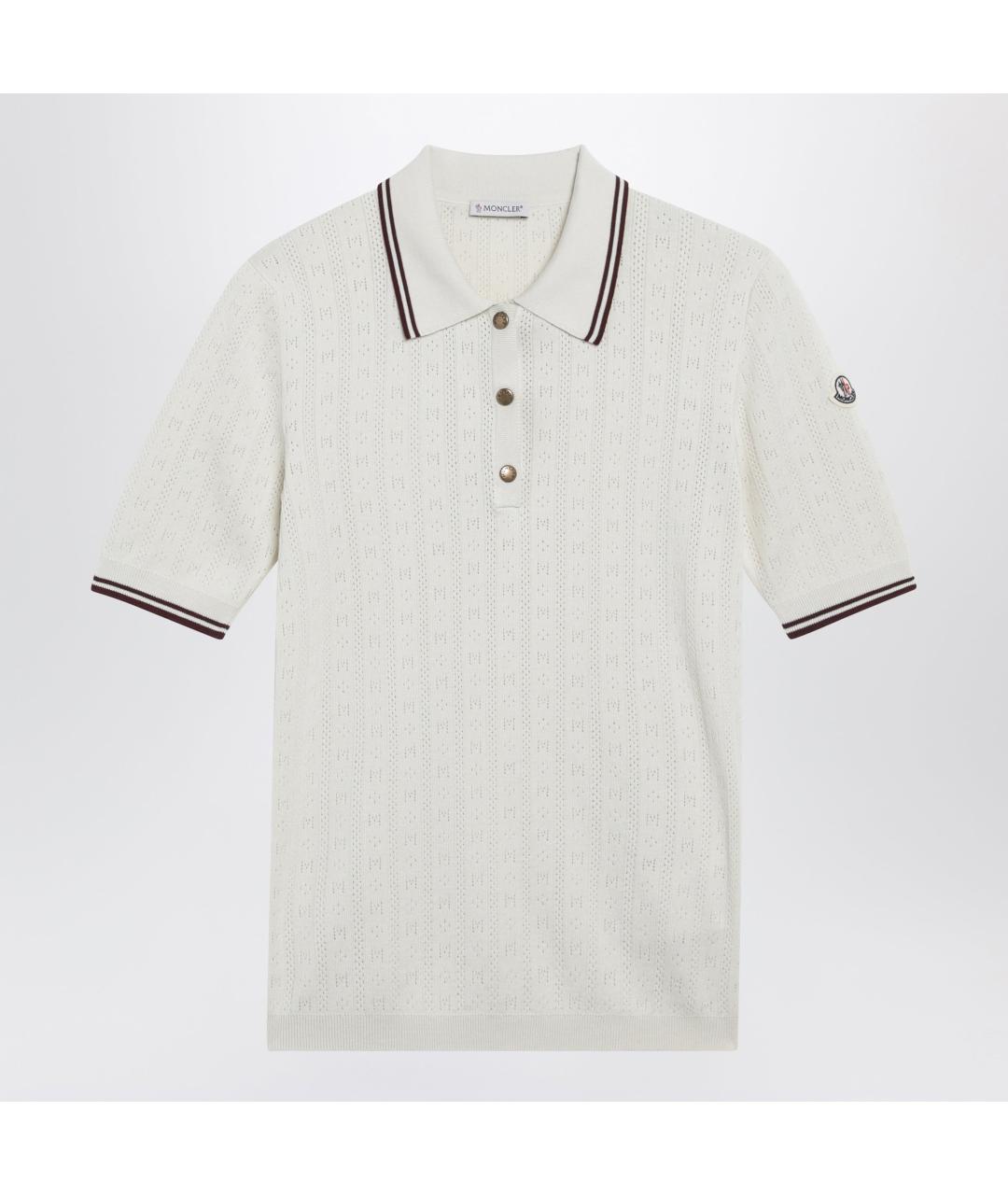 MONCLER Белая хлопковая футболка, фото 3
