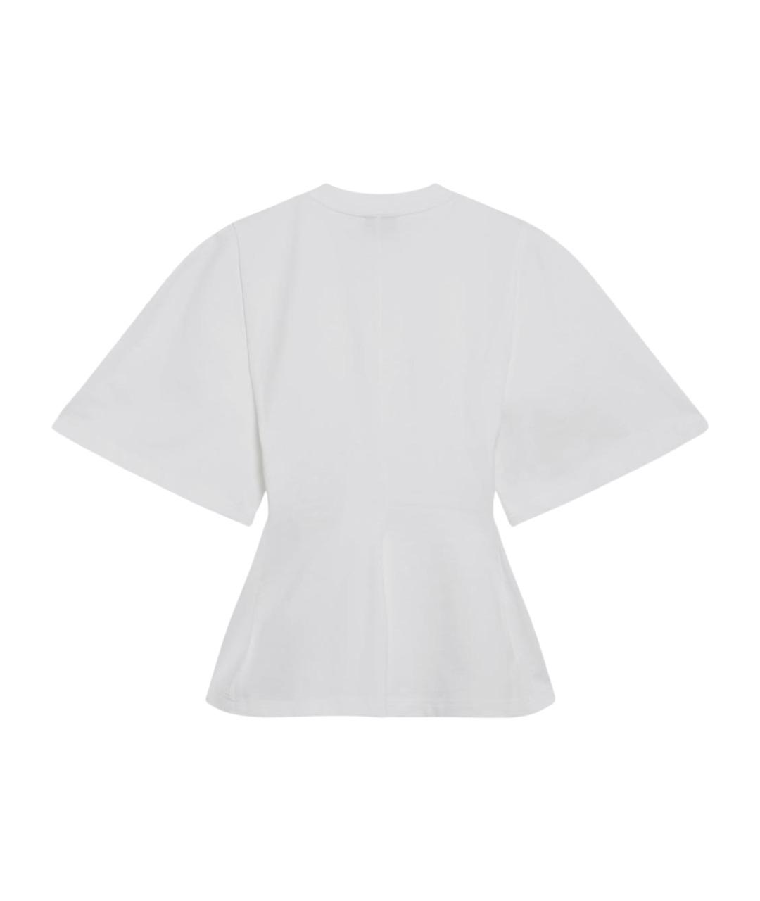 BALENCIAGA Белая хлопковая футболка, фото 2