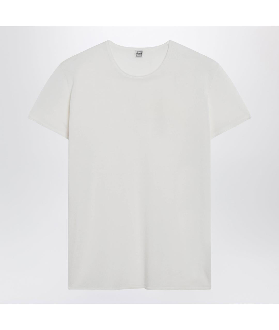 TOTEME Белая шелковая футболка, фото 3