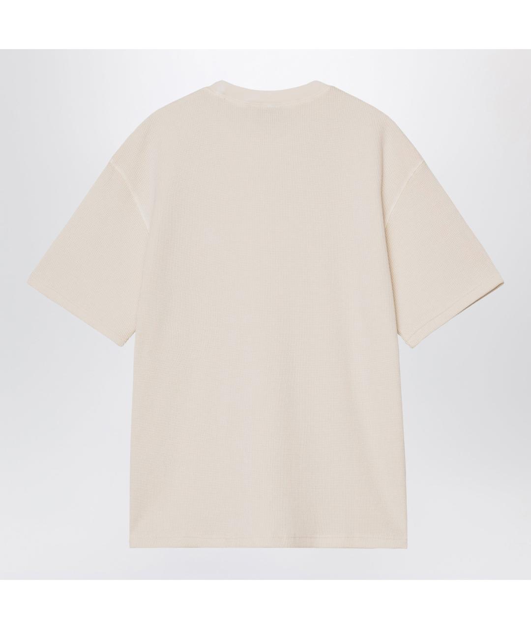 CARHARTT WIP Бежевая хлопковая футболка, фото 2