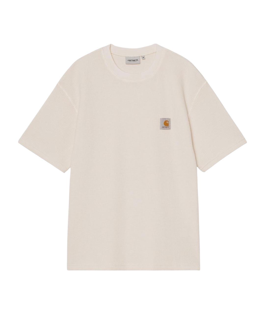 CARHARTT WIP Бежевая хлопковая футболка, фото 1