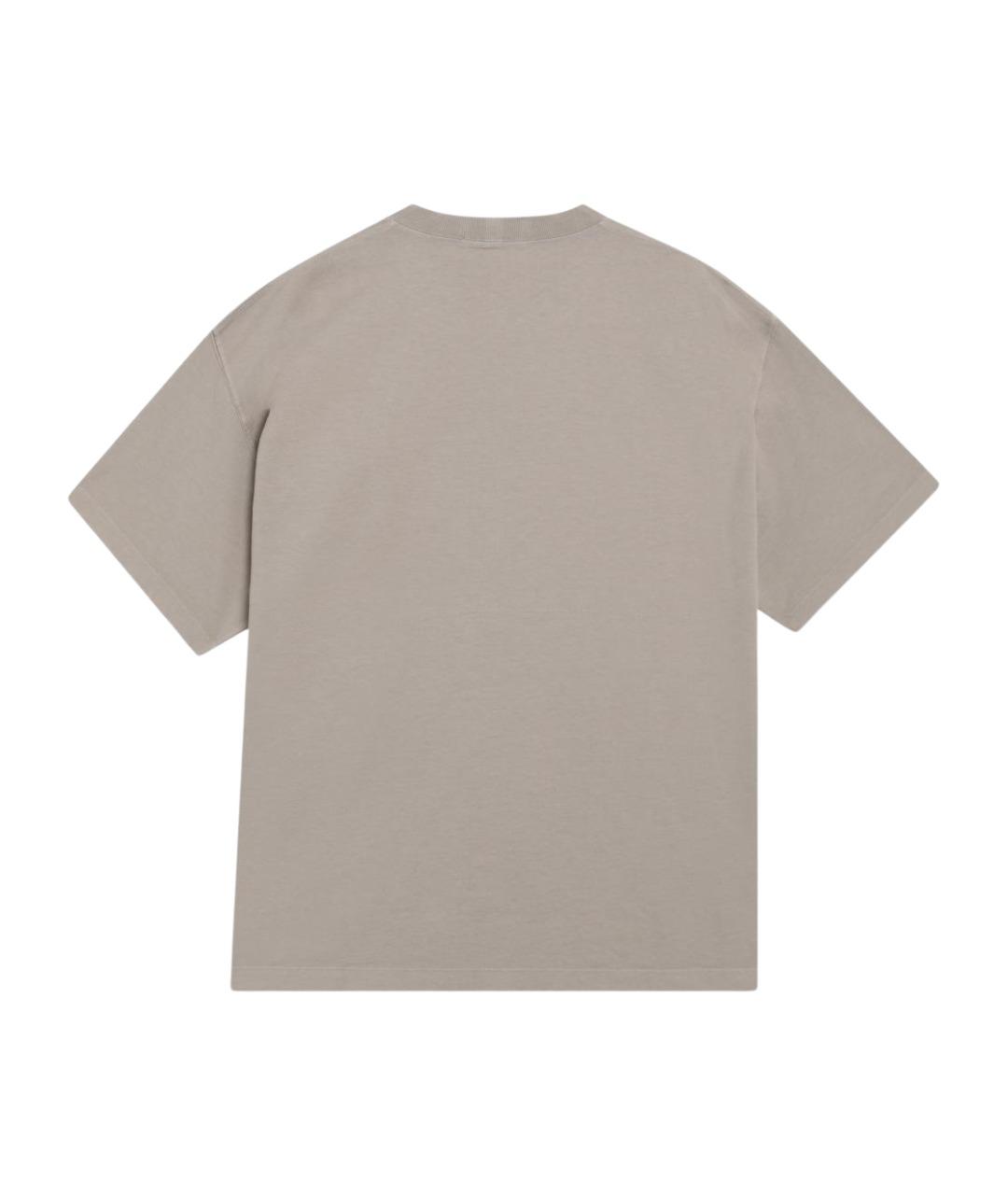 STONE ISLAND Бежевая хлопковая футболка, фото 2