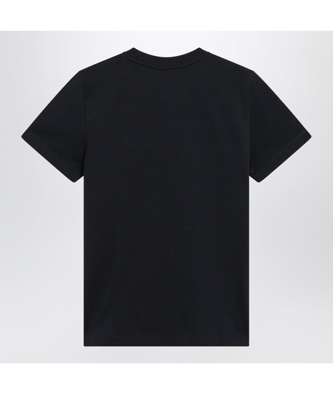 MONCLER Синяя хлопковая футболка, фото 2