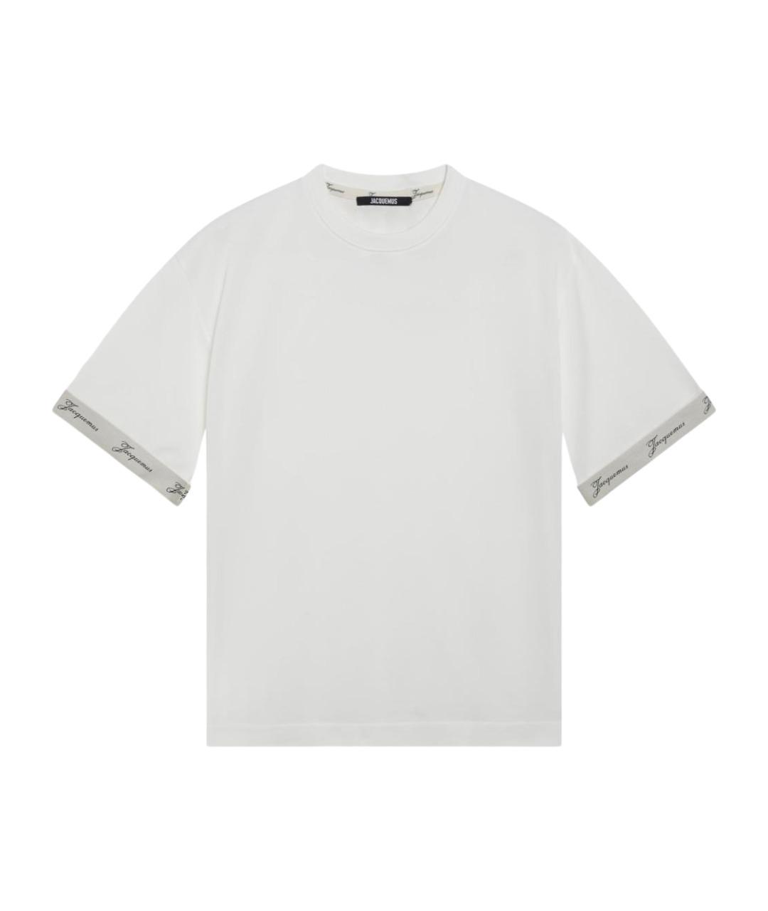 JACQUEMUS Белая хлопковая футболка, фото 1