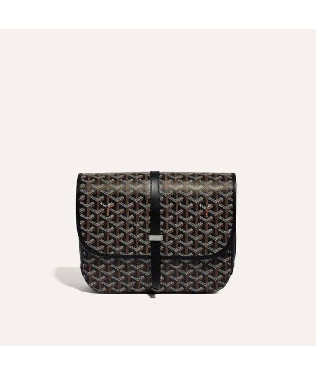 GOYARD Черная кожаная сумка на плечо, фото 2