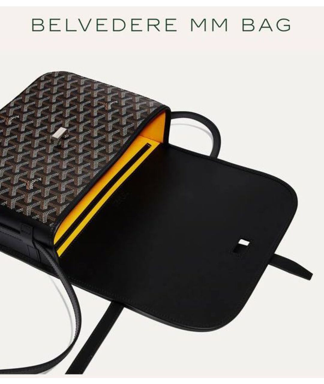 GOYARD Черная кожаная сумка на плечо, фото 4