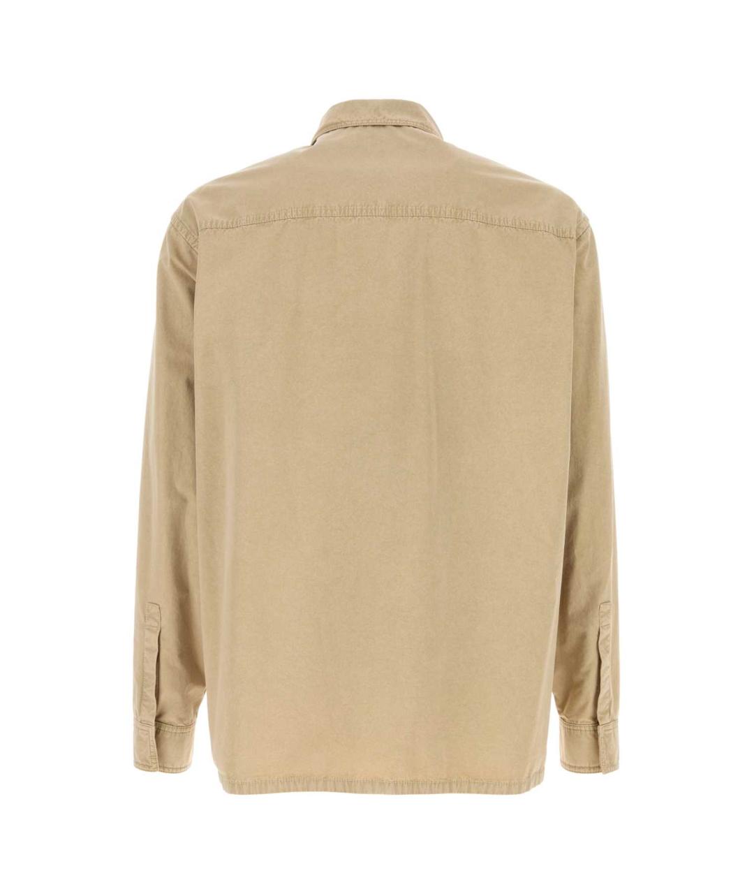 FERRAGAMO Бежевое хлопковое поло с длинным рукавом, фото 2