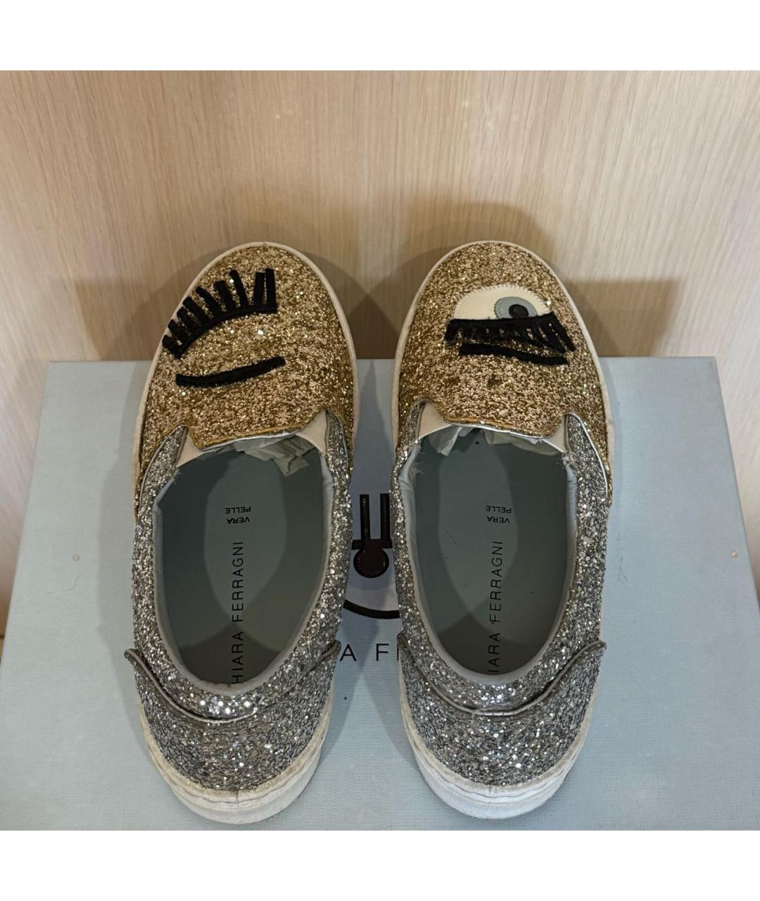 CHIARA FERRAGNI Мульти кожаные слипоны, фото 3