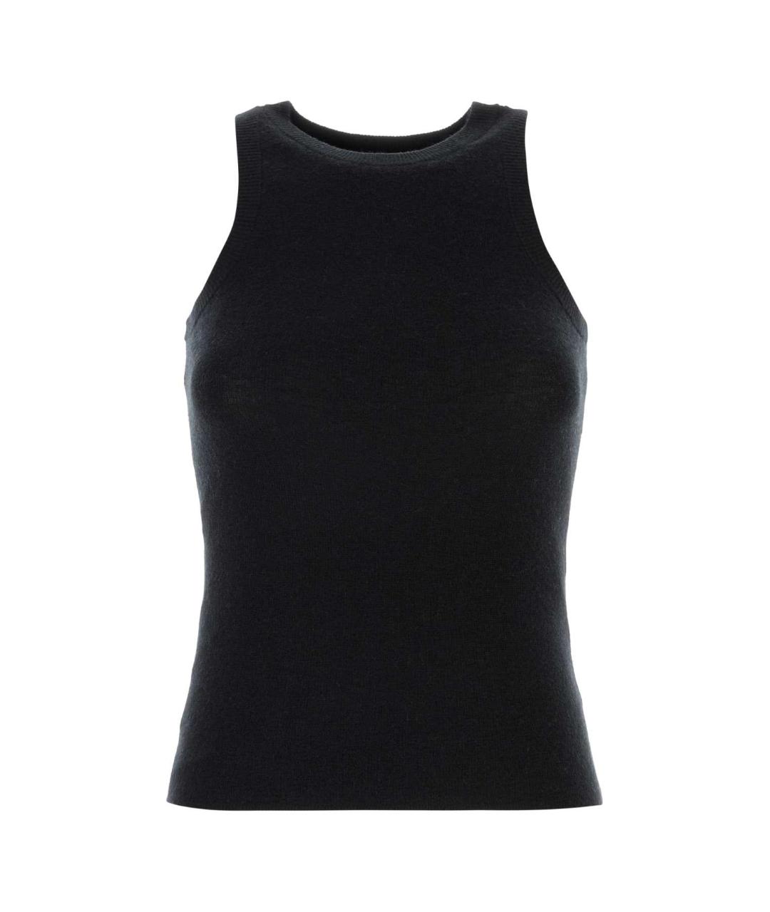 CO Черная кашемировая майка, фото 1