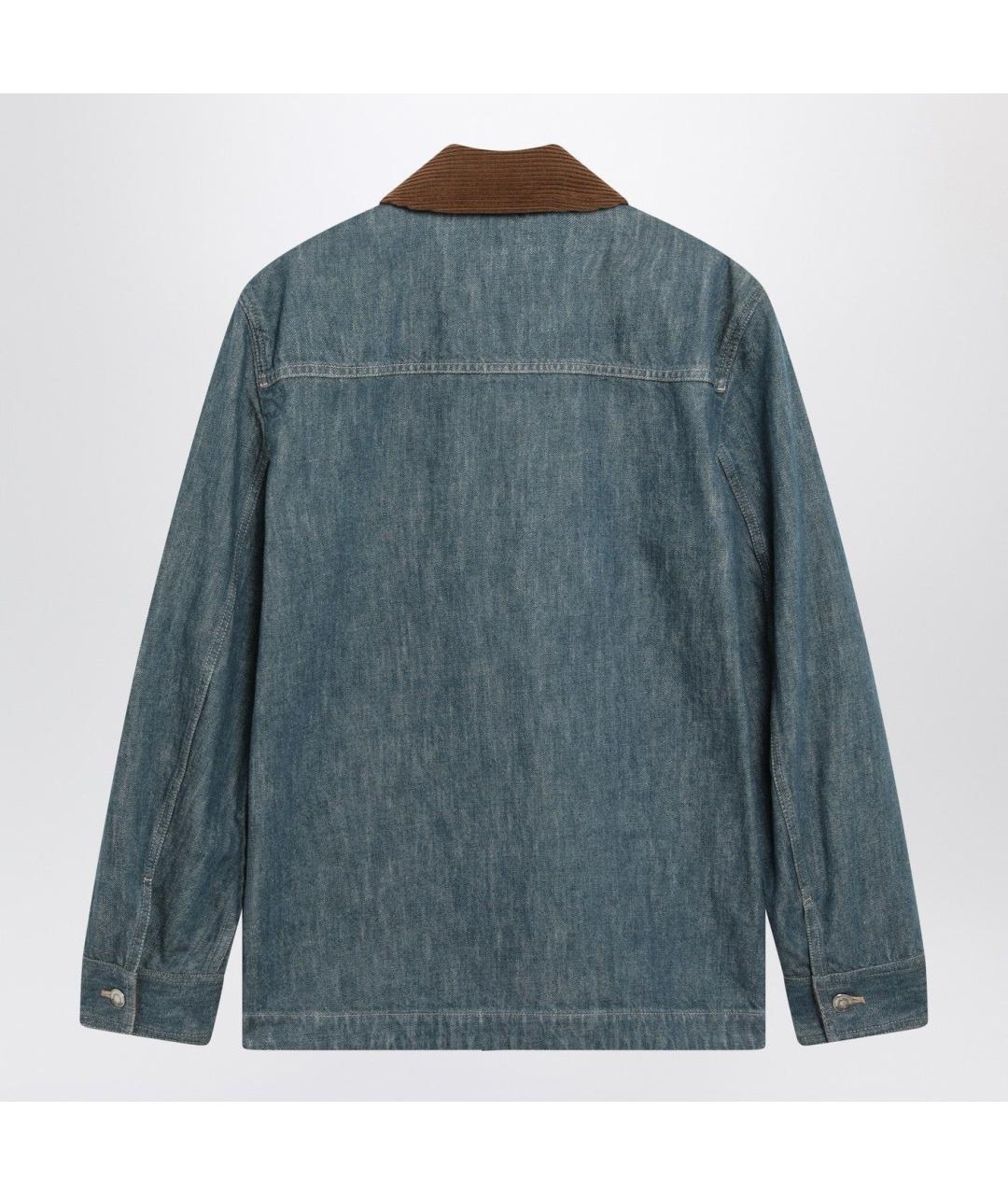 LORO PIANA Синяя хлопковая куртка, фото 2