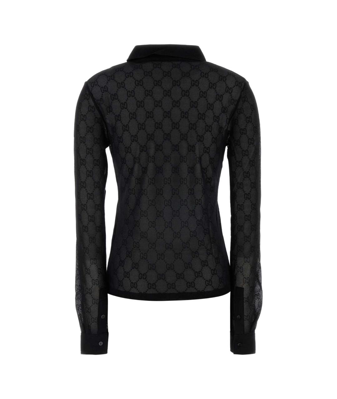 GUCCI Черная полиэстеровая блузы, фото 2