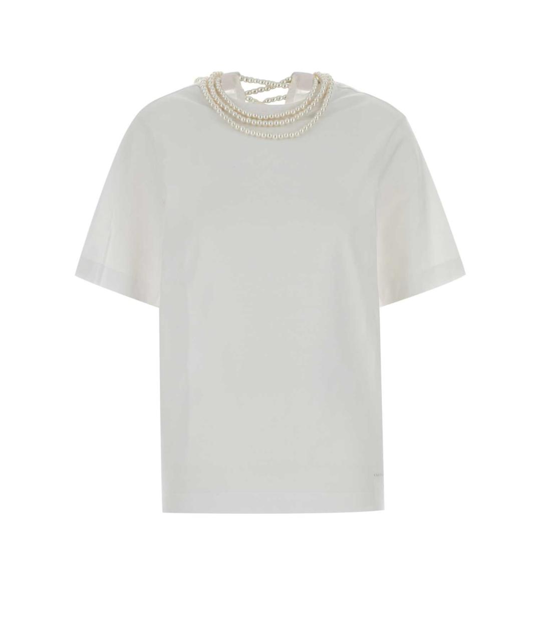 Carven Белая хлопковая футболка, фото 1