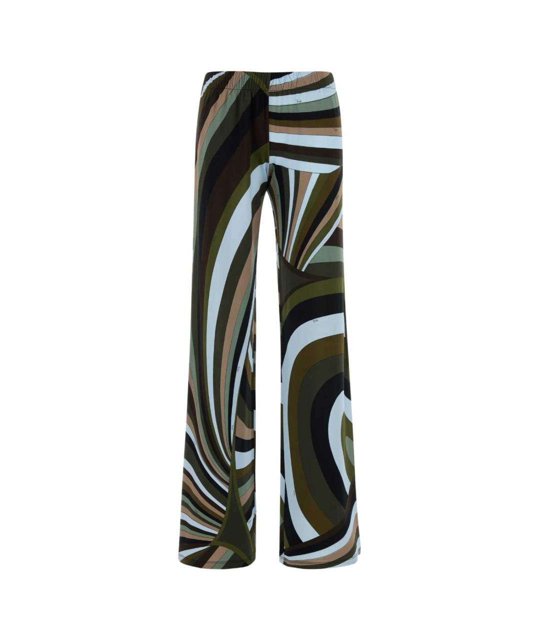 EMILIO PUCCI Мульти вискозные прямые брюки, фото 1