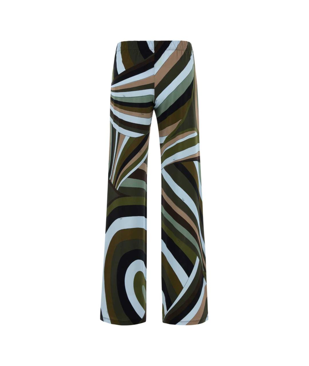 EMILIO PUCCI Мульти вискозные прямые брюки, фото 2