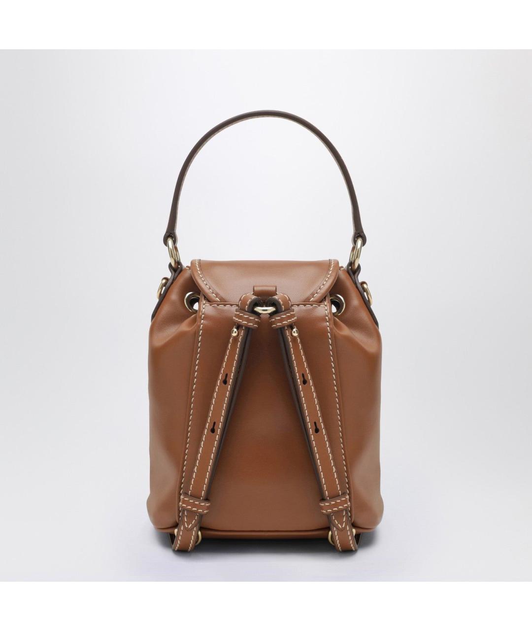 MIU MIU Коричневый кожаный рюкзак, фото 2