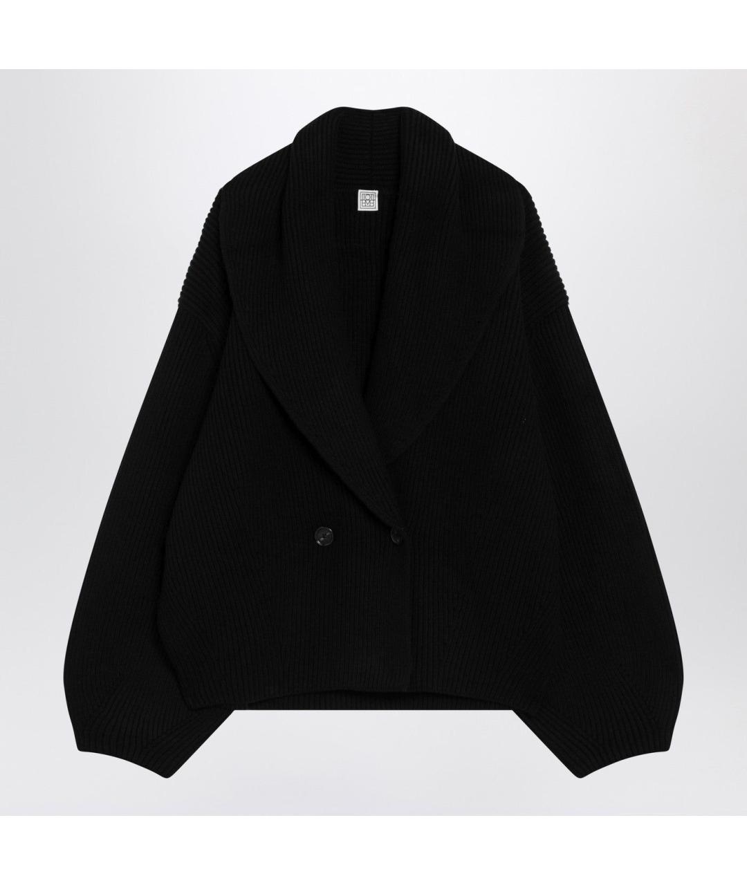 TOTEME Черный шерстяной кардиган, фото 3
