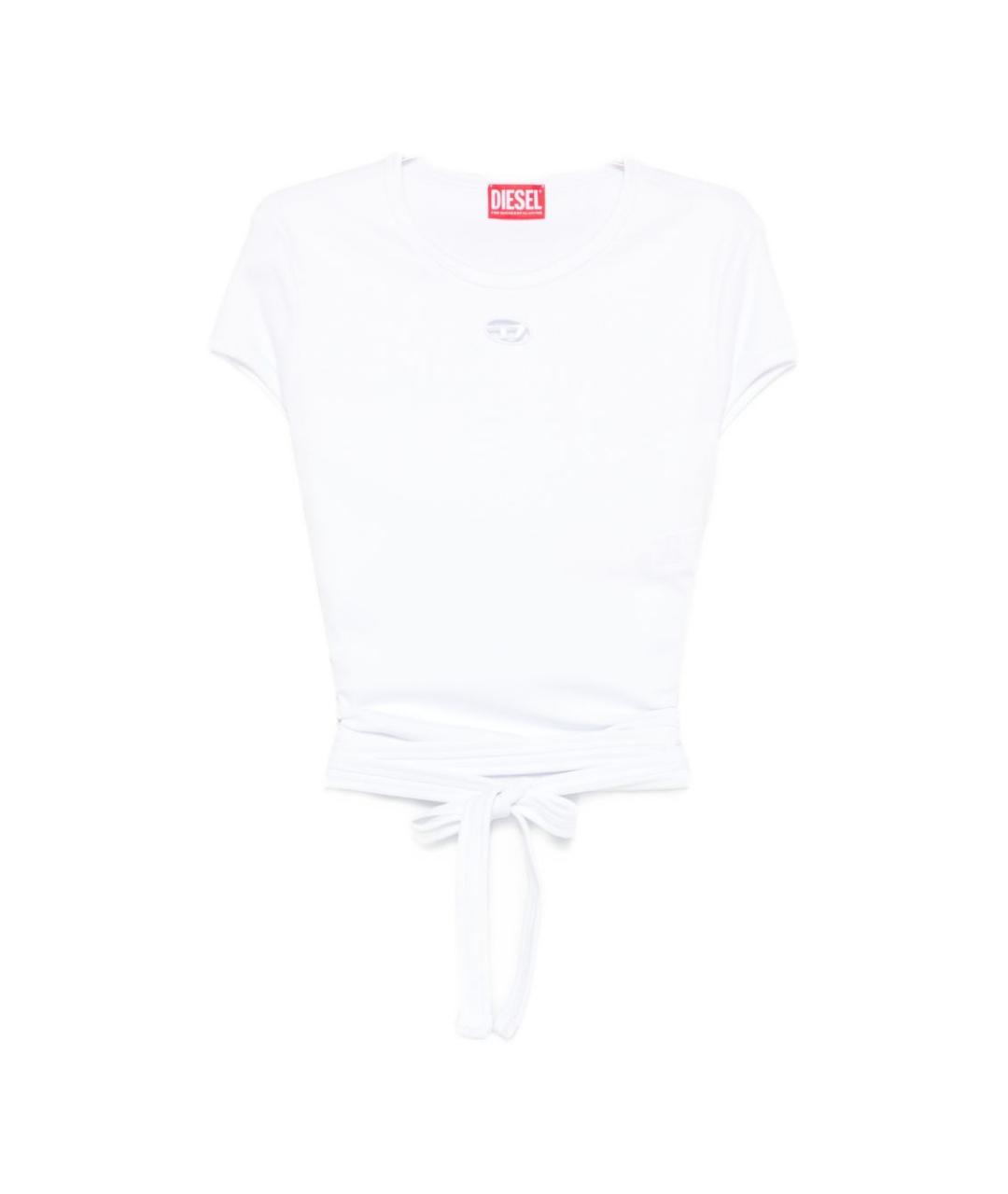 DIESEL Белая хлопковая футболка, фото 1